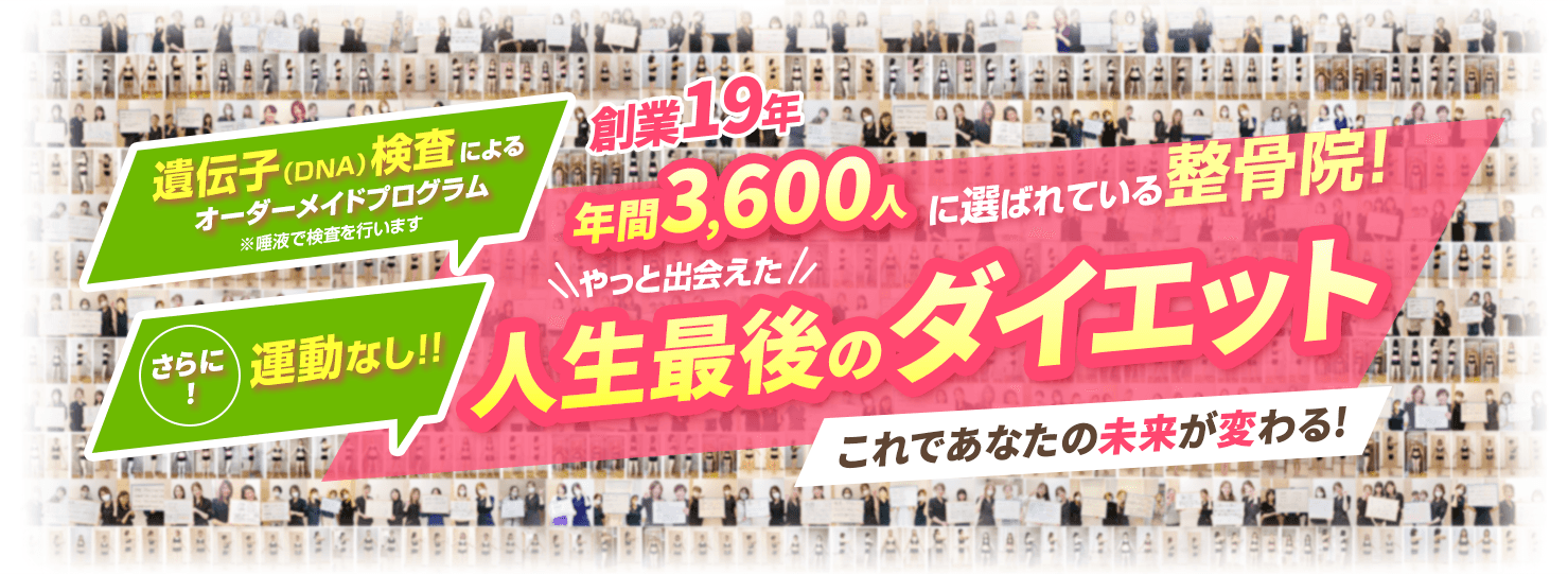 遺伝子検査を活用したオーダーメイドダイエットプログラム