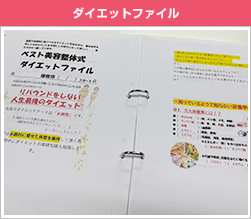 一人ひとりに合わせて作成するダイエットファイル