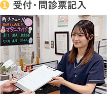 受付・問診票記入
